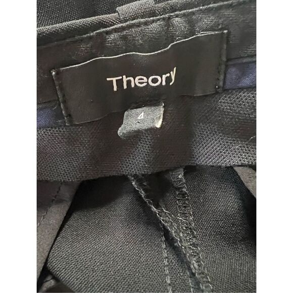 Theory Women's Black Edition Four Testra 2B Pants Size 4 - Picture 4 of 5